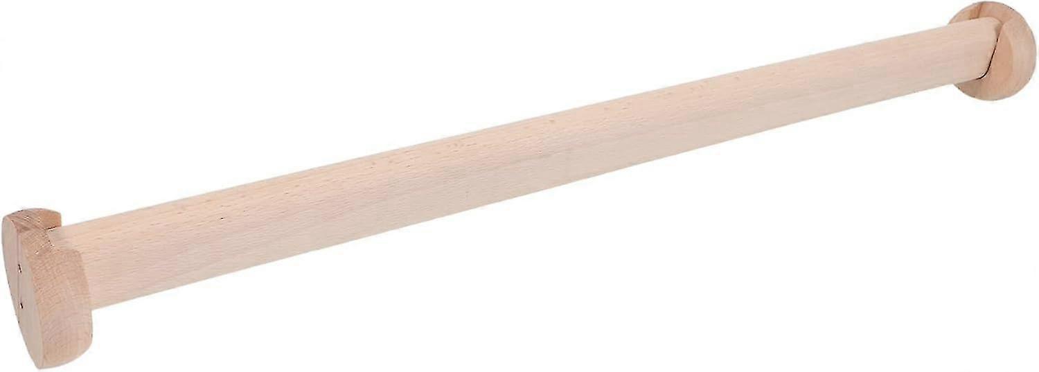 Kleiderstange Aus Holz Mit Halterung – 1er-set – Inklusive Kleiderstange Und Gardinenstange – Ideale Aufhängelösung, Kompatibel Mit Kleiderschrank- Und Ankleidezimmererweiterungen