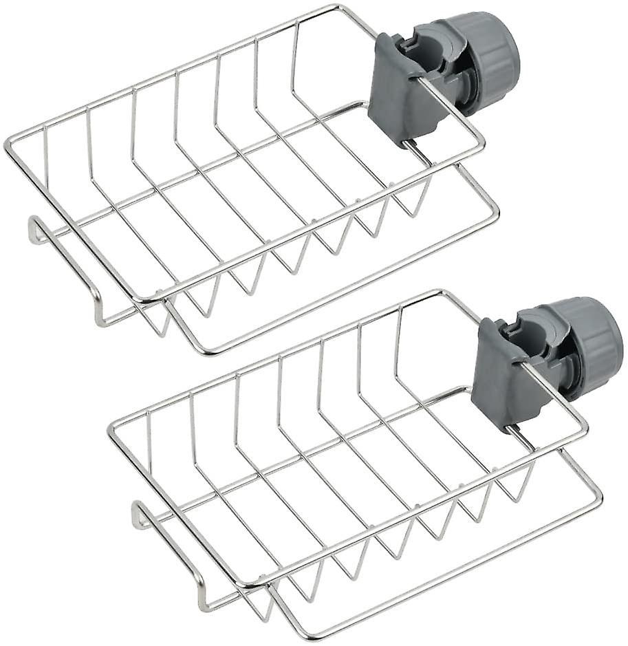Set Aus 2 Duschablagen Aus Edelstahl, Seifenschale Und Shampoo-halter (ohne Bohren).