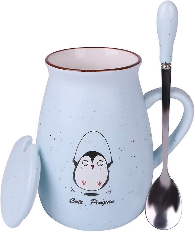 Neuartiger 35cl-keramikbecher, Niedlicher Und Kreativer Pinguinbecher, Lustiger Porzellan-teebecher.