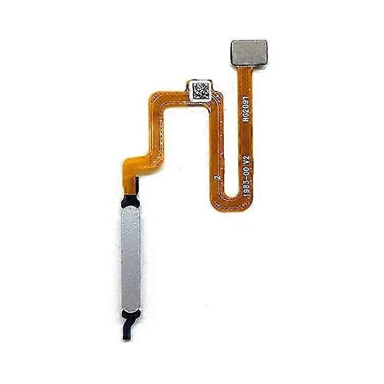 Kompatibel Mit Xiaomi Redmi Note 12 Pro 4g: Home-taste, Fingerabdrucktaste (ohne Logo), Silbernes Flexkabel.