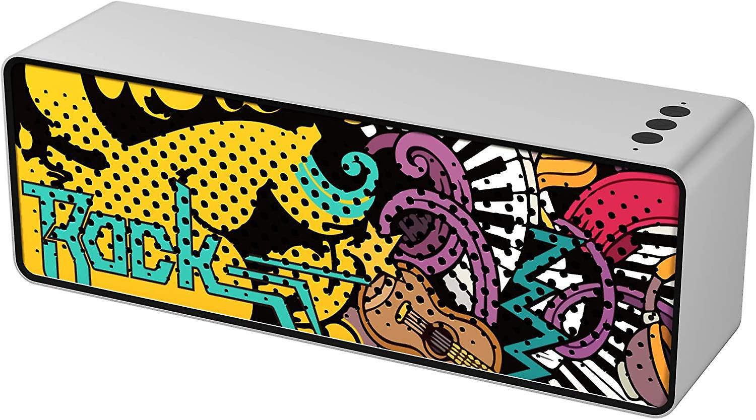 Tragbarer Und Kompakter Kabelloser Bluetooth V5.0-lautsprecher, 10 W, Extrem Leistungsstarker Stereoklang Für Rock- Und Popmusik.