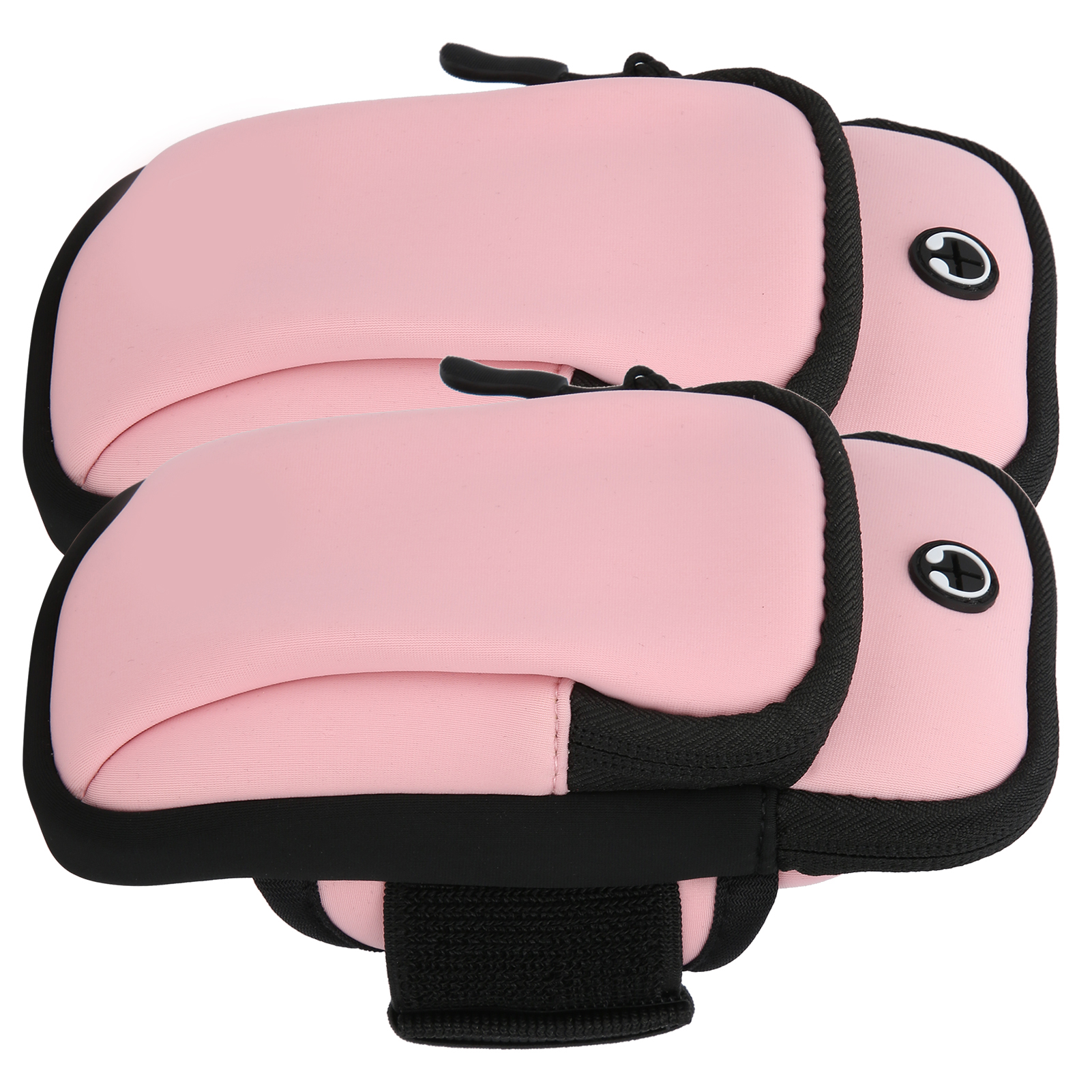 Set Mit 2 Wasserdichten Armbandtaschen Für Mobiltelefone, Ideal Für Bergsteigen, Fitness, Laufen Und Yoga (rosa).