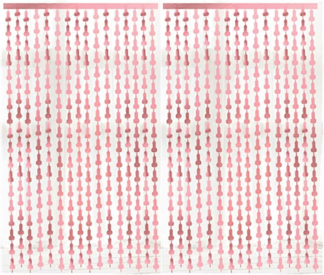 Dekoration Für Den Junggesellinnenabschied, Set Aus 2 Roségoldenen Fransenvorhängen (1 M X 2 M), Fotokabinen-zubehör, Junggesellinnenabschied, Brautparty, Geburtstag, Hochzeit.