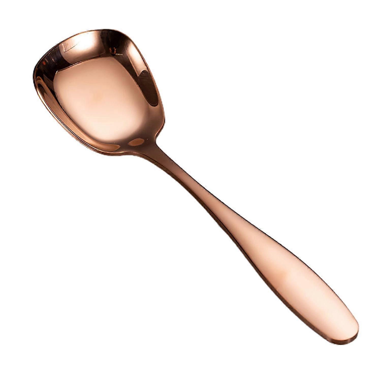 Spülmaschinenfester Servierlöffel, Rostfreier Edelstahl, Großer Servierlöffel Für Buffets Und Restaurants, Roségoldene Farbe