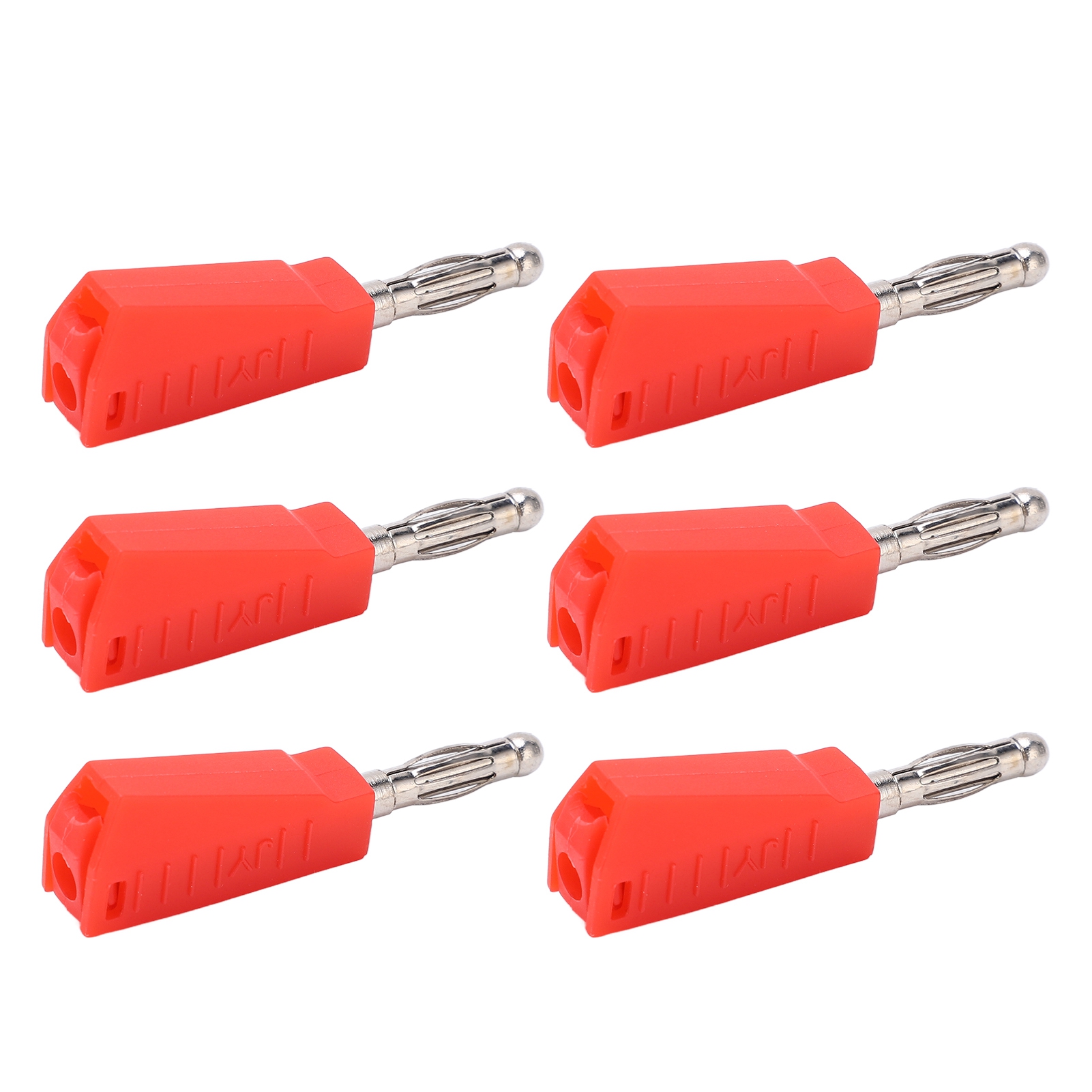 Packung Mit 20 Bananensteckern (4 Mm / 0,16 Zoll) Mit Geringem Signalverlust Und Stabilem Stromfluss, Kompakt Und Praktisch, Rot.