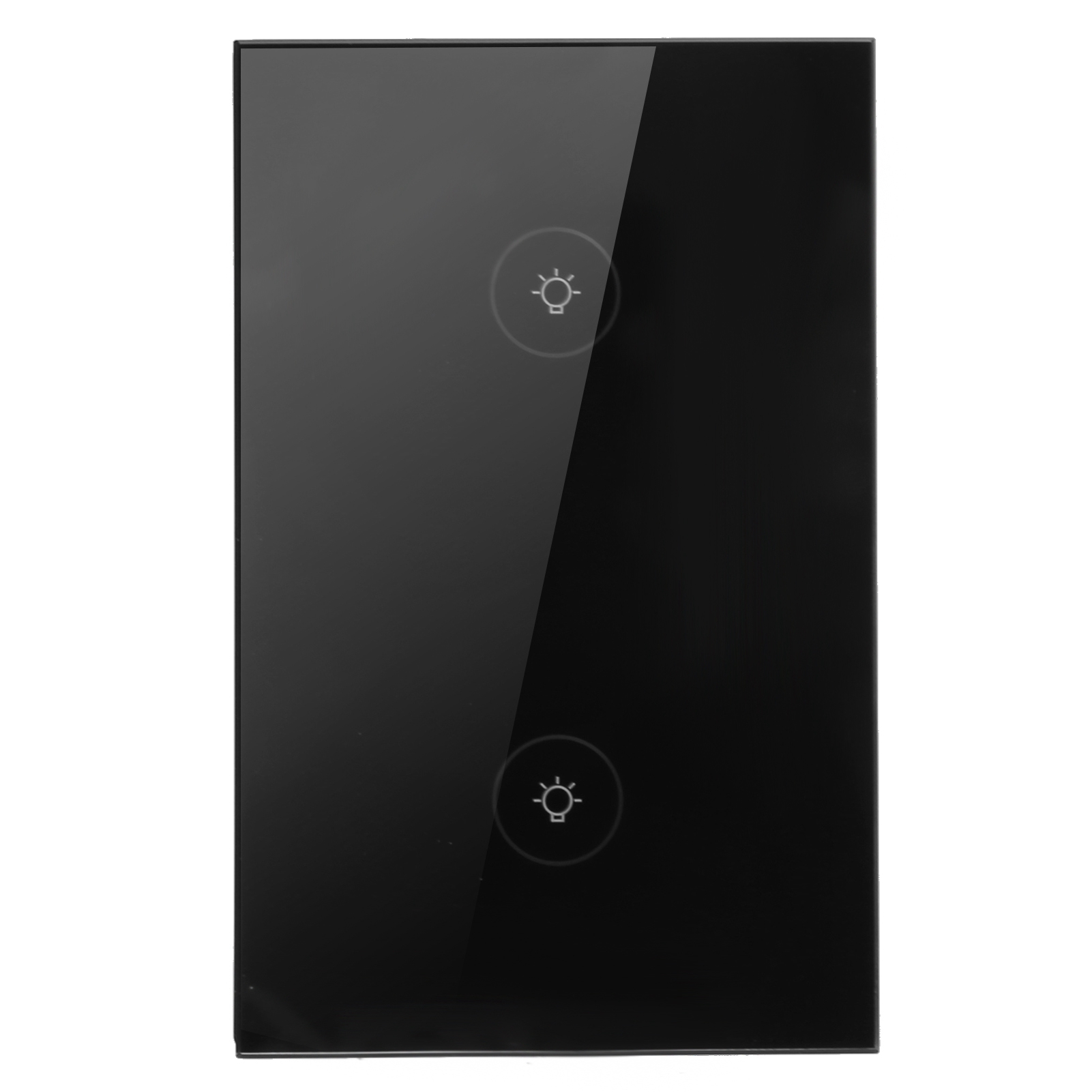 Tuya 10a 110–240v Smart-touch-schalter, Schwarz, Wlan-kompatibel, Mit App-steuerung, Sprachsteuerung Und Timer