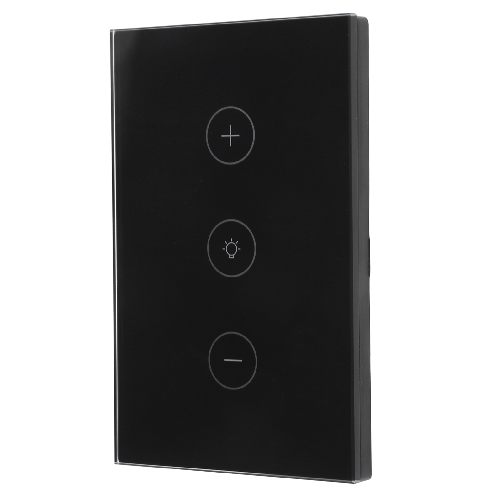 Intelligenter Touch-dimmschalter Mit Sprachsteuerung Und Wlan-app Für Tuya Us 110–240 V, Schwarz