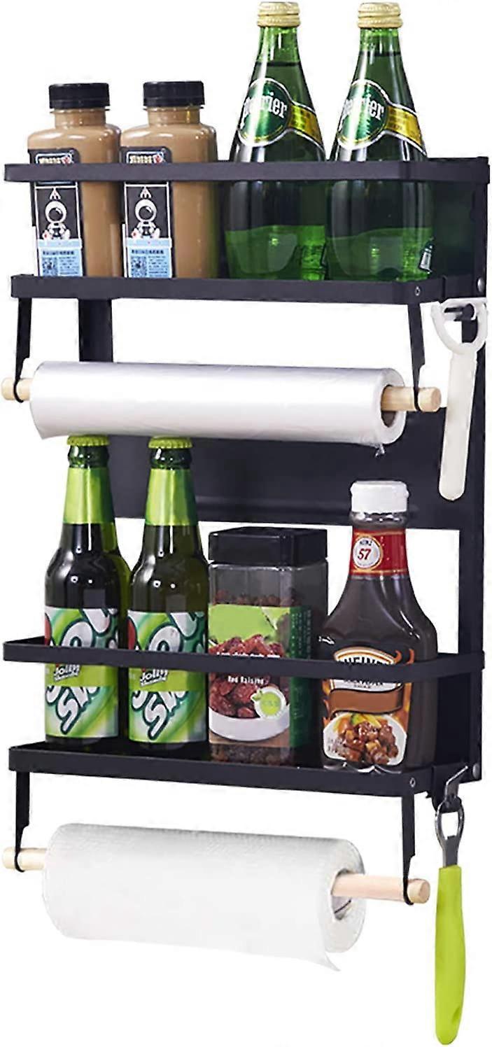 Magnetisches Kühlschrankregal, Gewürzregal, Papierhandtuchrollenhalter Mit Ständer