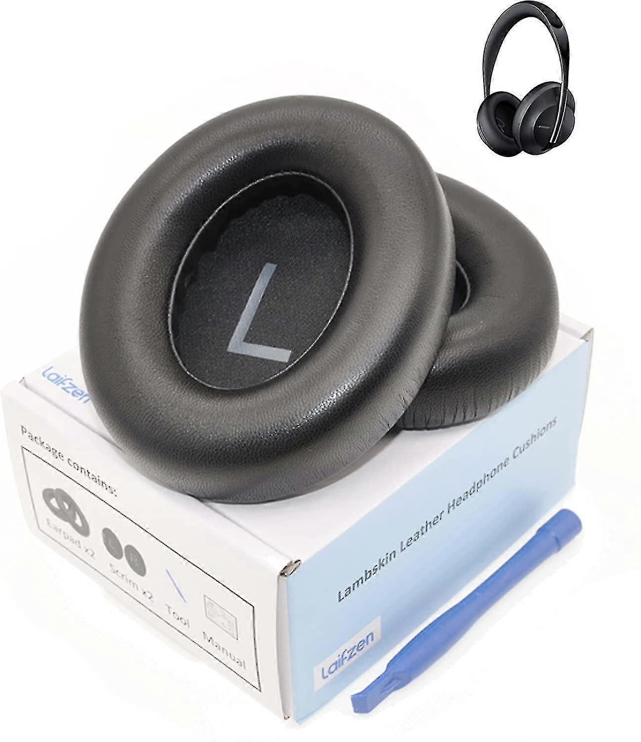 Ohrpolster Aus Echtem Lammleder Für Bose Nc700 Noise-cancelling-kopfhörer (schwarz)