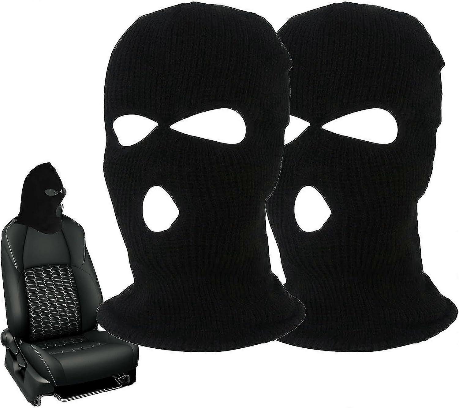 Universeller Auto-kopfstützenbezug, Set Mit 2 Personalisierten Autositzbezügen Mit Lustigem Hut, Kopfstützenschutz Für Den Vordersitz Im Auto Für Halloween (schwarz)