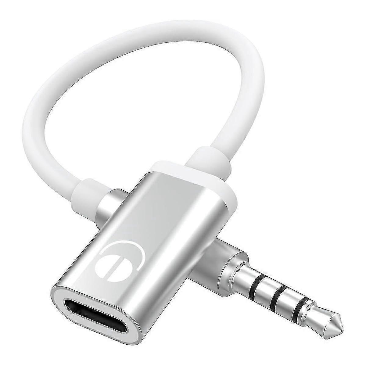 3,5-mm-klinkenstecker Auf Usb-c-buchse Analog-audiokabel, Kopfhöreradapter Kompatibel Mit Mp3-playern, Laptops Und Tablets (g20242391656 Silber)