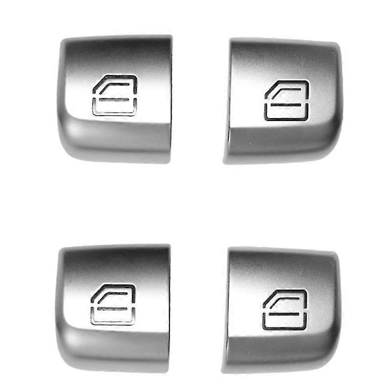 Satz Mit 4 Fenster- Und Türbedienknöpfen - C-klasse W205 Glc W253 (silber)