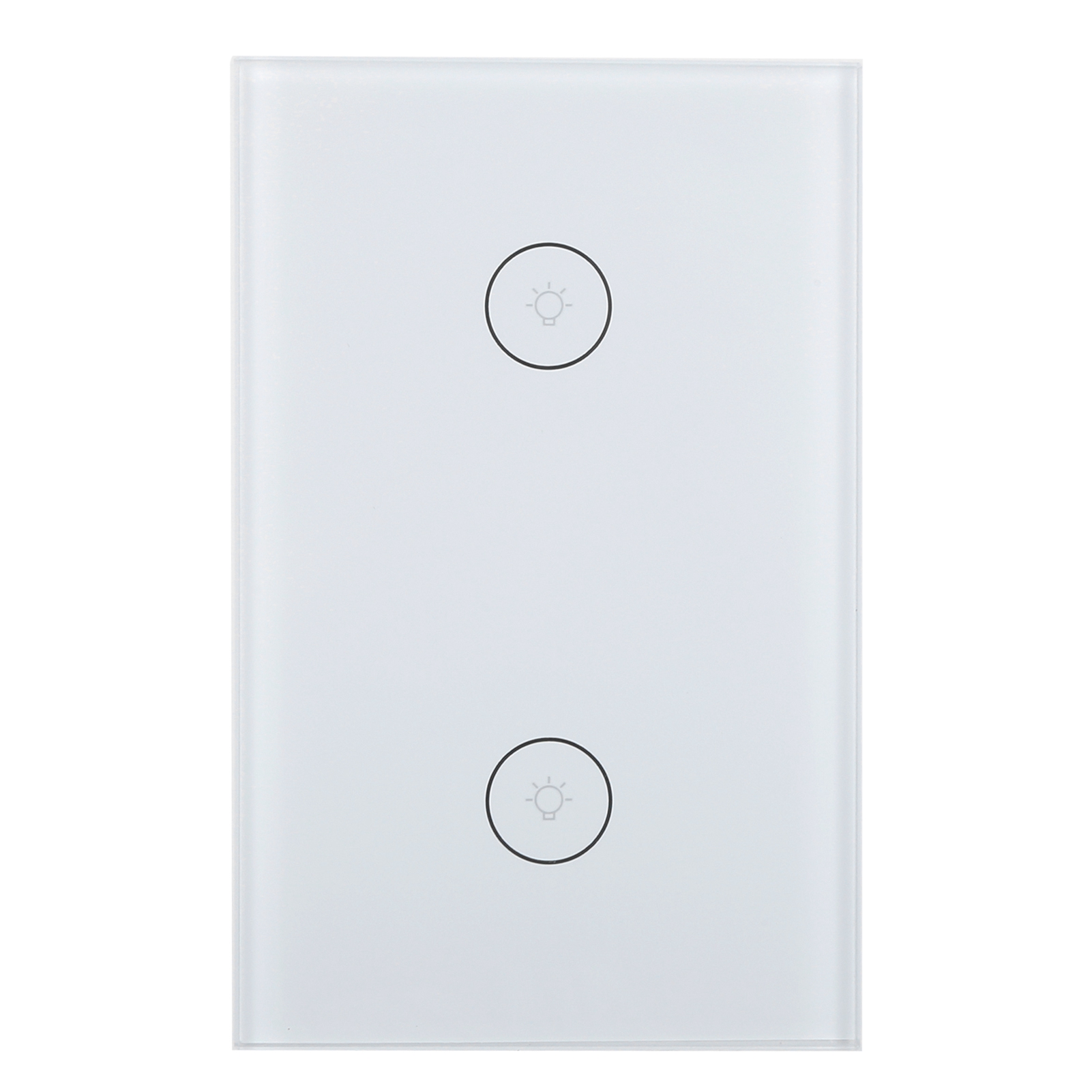 Tuya 10a 110-240v Weißer Smart-touch-schalter, Sprachsteuerung Und Drahtlose Fernbedienung Über Wlan-app