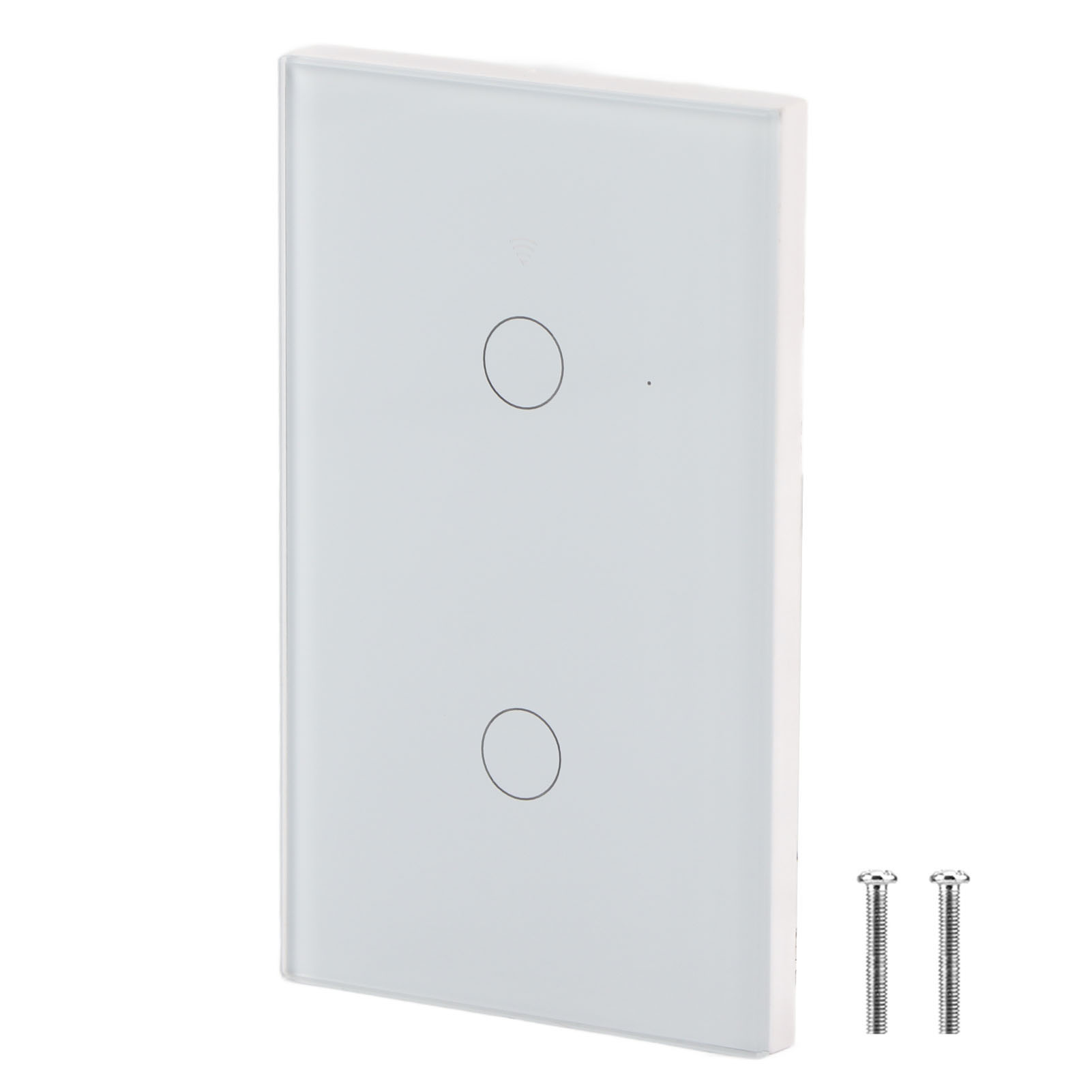 Einkreisiger Wlan-touchschalter Für Alexa Und Google, 2-wege, Wechselstrom 90-250 V (weißer Us-stecker)