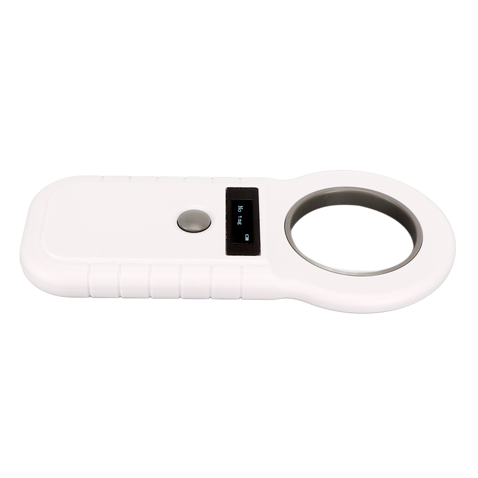 Tragbarer Rfid-leser (134,2 Khz/125 Khz) Für Tier-mikrochips, Iso 11784/11785 Fdx-b Emid-konform, Weiß
