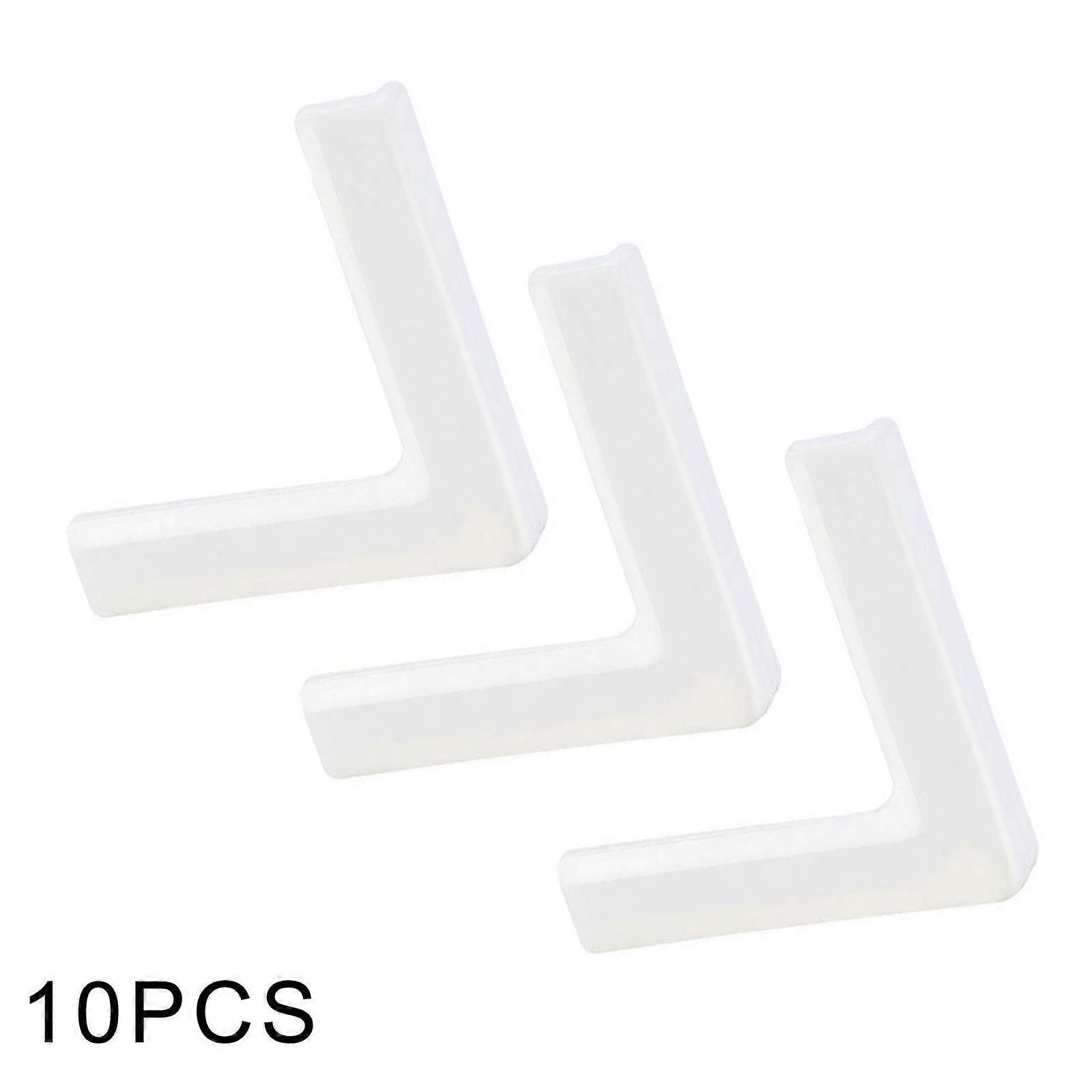 Packung Mit 10 Weißen Pvc-winkelprotektoren Für Möbel, Antikollisionsschutz.