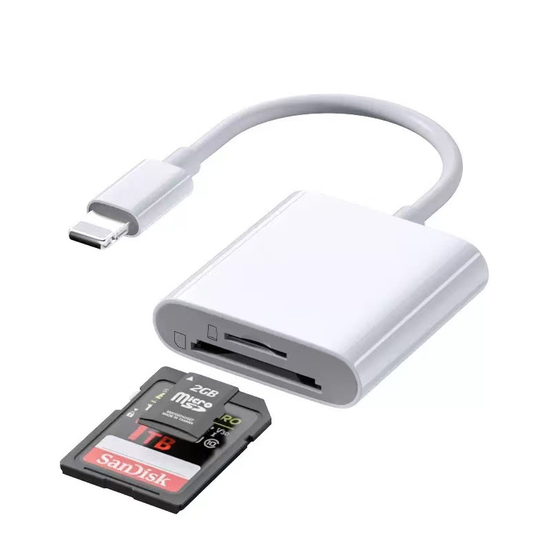 1er-pack Lightning Otg Adapter Lightning Auf Usb Buchse Konverter, Kompatibel Mit Iphone/ipad, Unterstützt Usb Flash Drive, Tastatur, Maus, Aufladen & Kopfhörer, Plug And Pla
