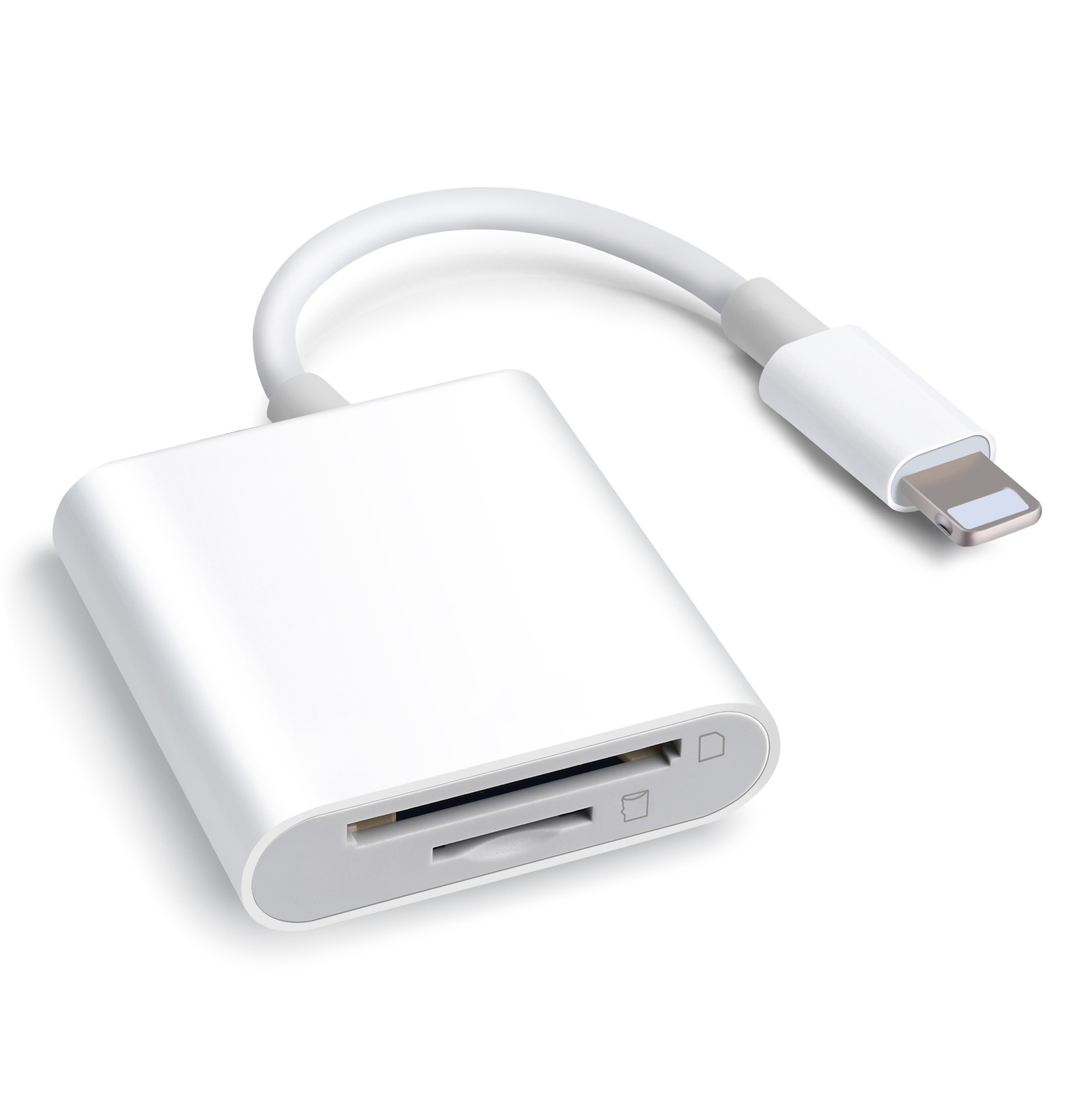 Kartenleser-adapter Für Iphone & Ipad – Liest Sd-/tf-speicherkarten Von Kameras