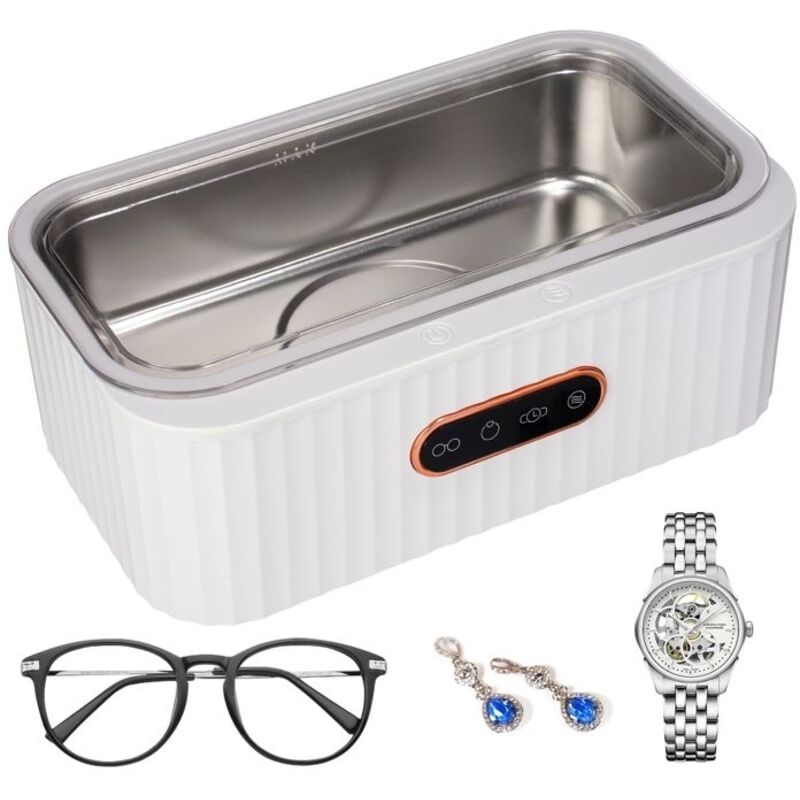 Ultraschallreiniger, 400 Ml Ultraschallreinigungsgerät Für Schmuck Und Brillen, 45000 Hz Reinigungsgerät, 4 Modi