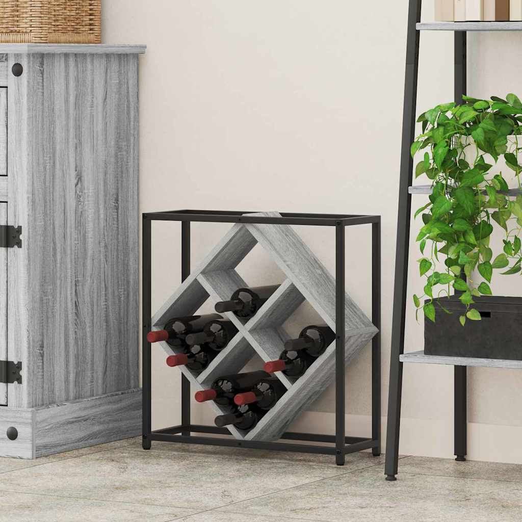Weinregal Graues Sonoma 51 X 18 X 52,5 Cm Holzwerkstoff