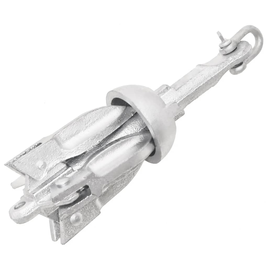 Klappanker Silber 0,7 Kg Feuerverzinktes Gusseisen