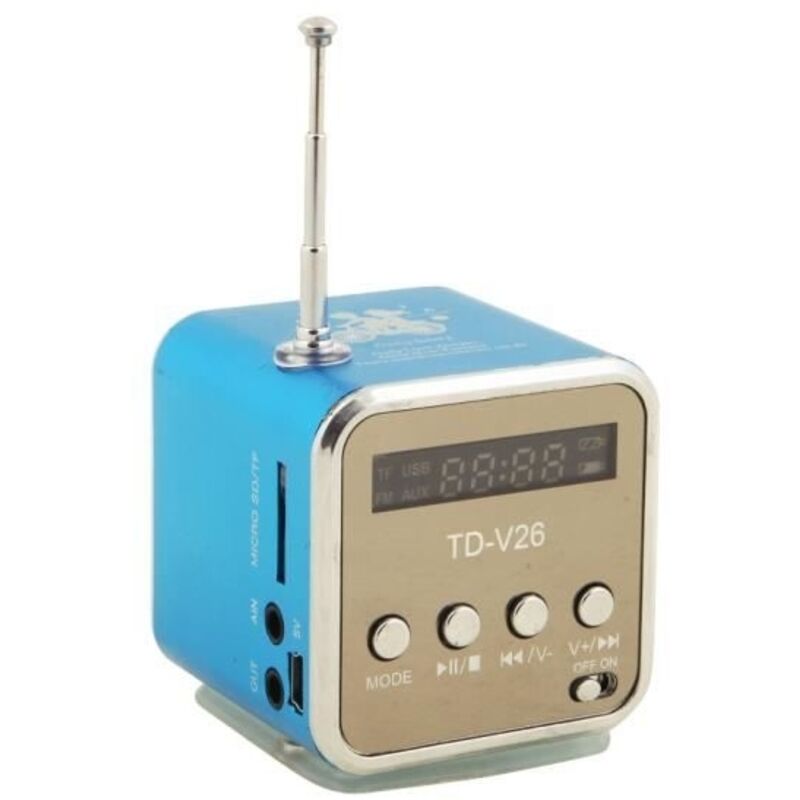 Tera® Mini Tragbarer Lautsprecher/digitallautsprecher Mit Fm-radiofunktion Und Sd/tf/usb-kartensteckplatz Für Smartphone, Pc, Mp3-player...