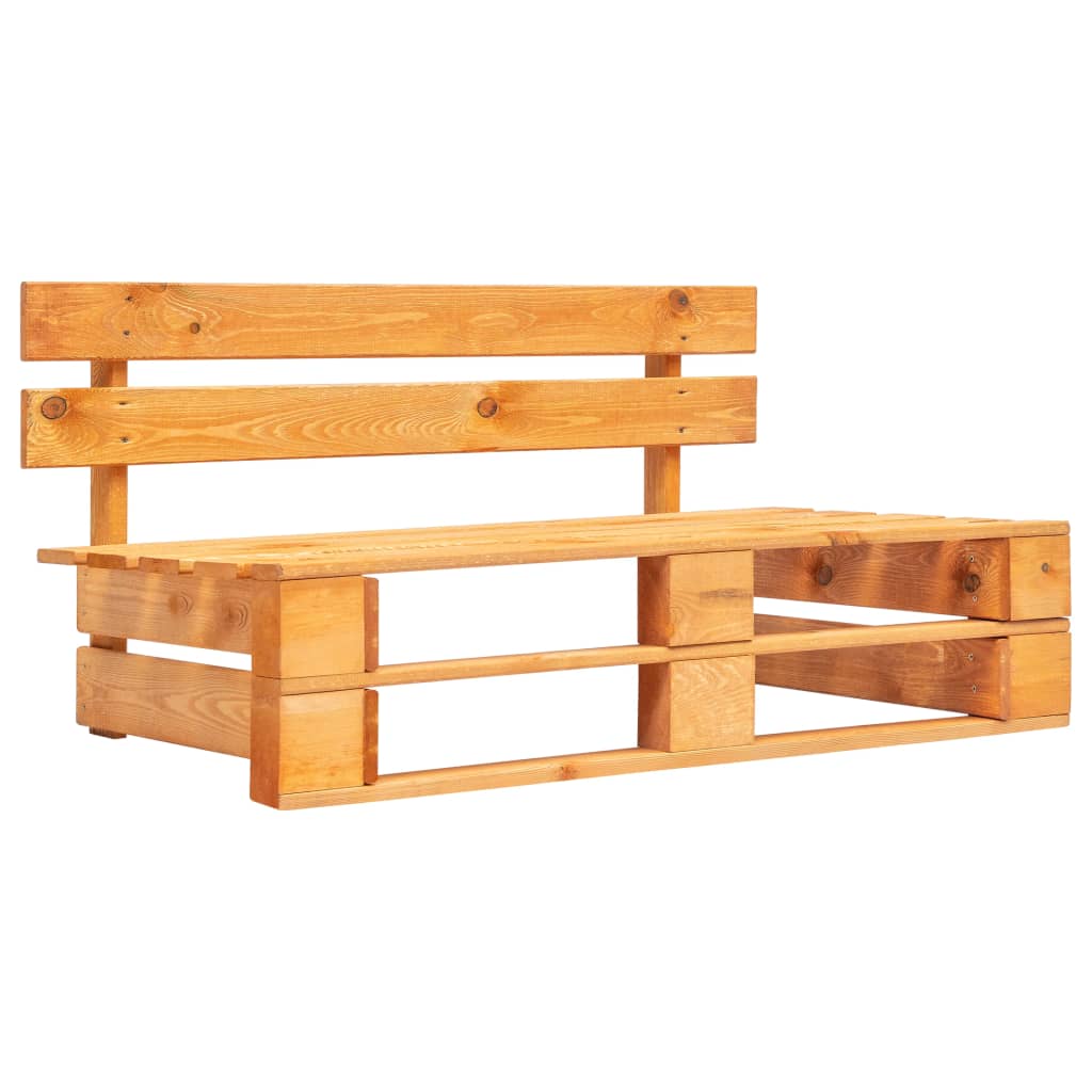 Outdoor-bank Paletten Holz Honigbraun