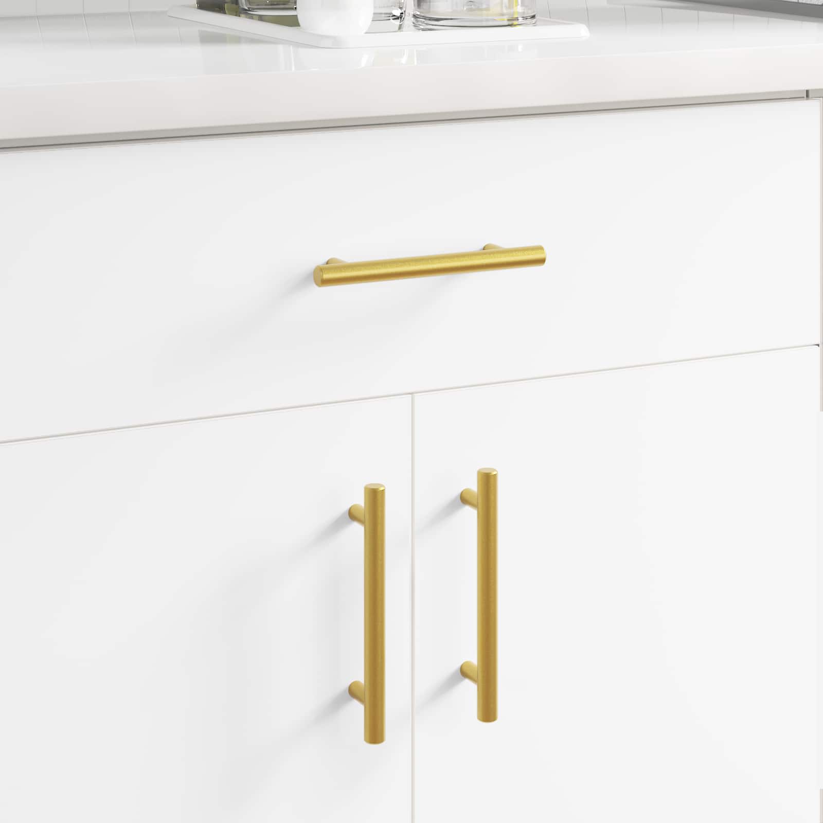 Schrankgriff 12 Pcs Gold 150 Mm Edelstahl