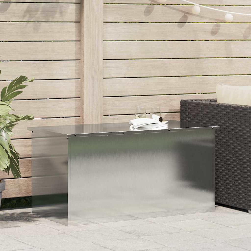 Außenlagerbox Silber 100 X 50,5 X 50 Cm Stahl