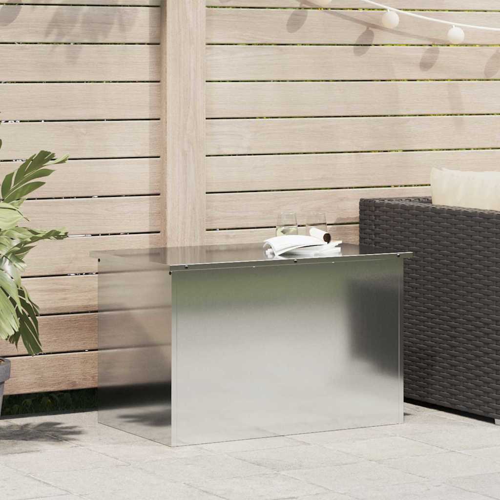 Außenlagerbox Silber 80 X 50,5 X 50 Cm Stahl