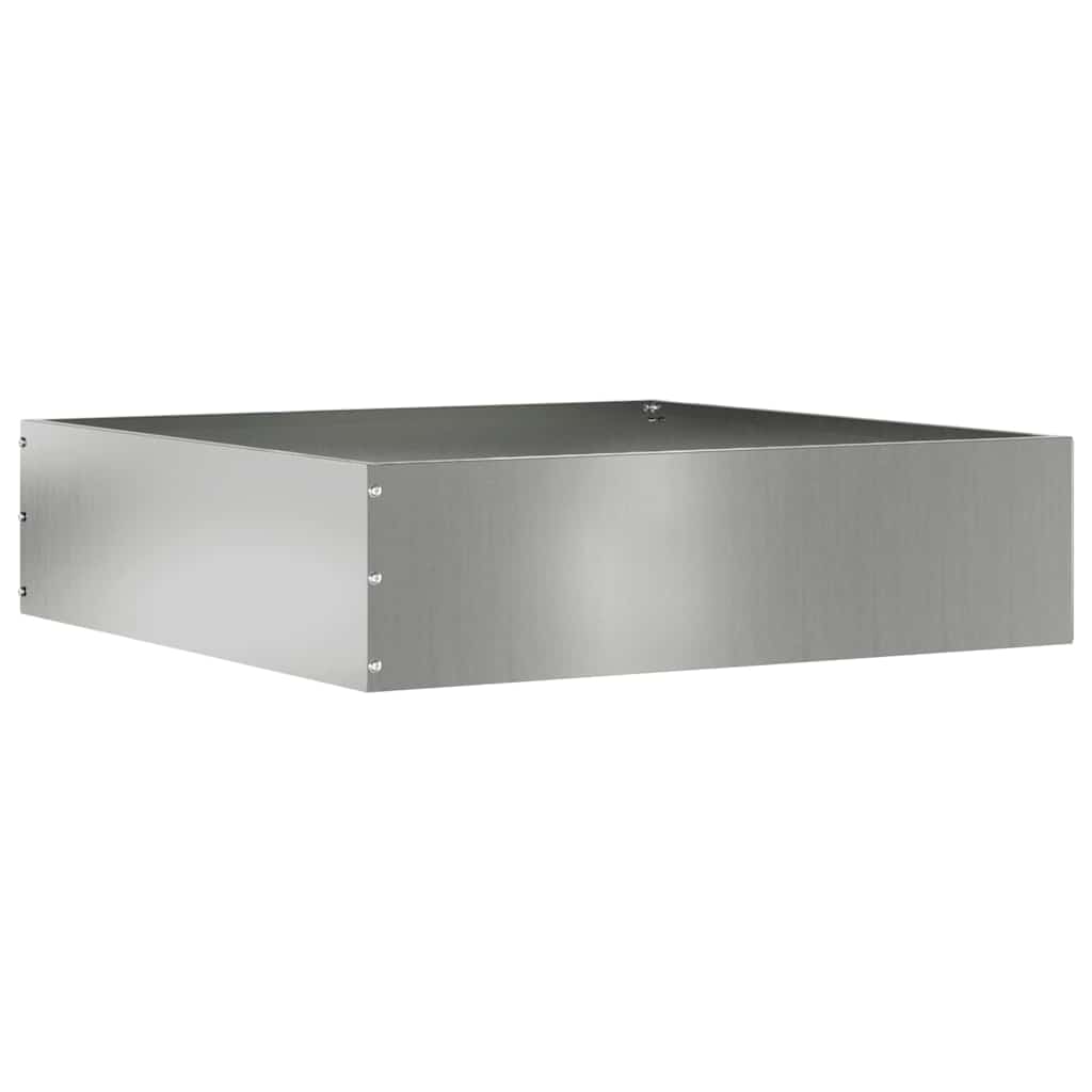 Raseneinfassung Silber 50 X 50 X 13 Cm Verzinkter Stahl