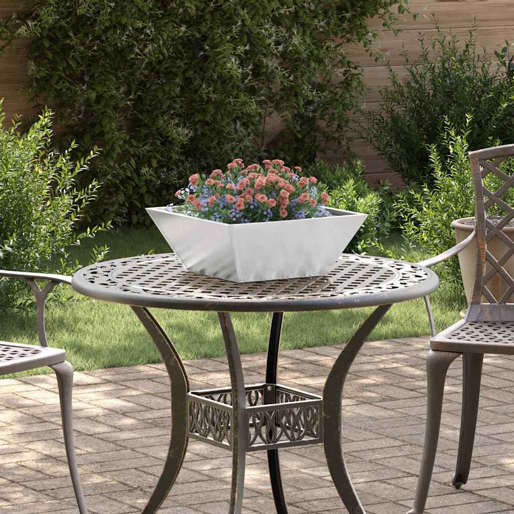 Garten-pflanzgefäß 5 Pcs Silber 40 X 40 X 15 Cm Edelstahl