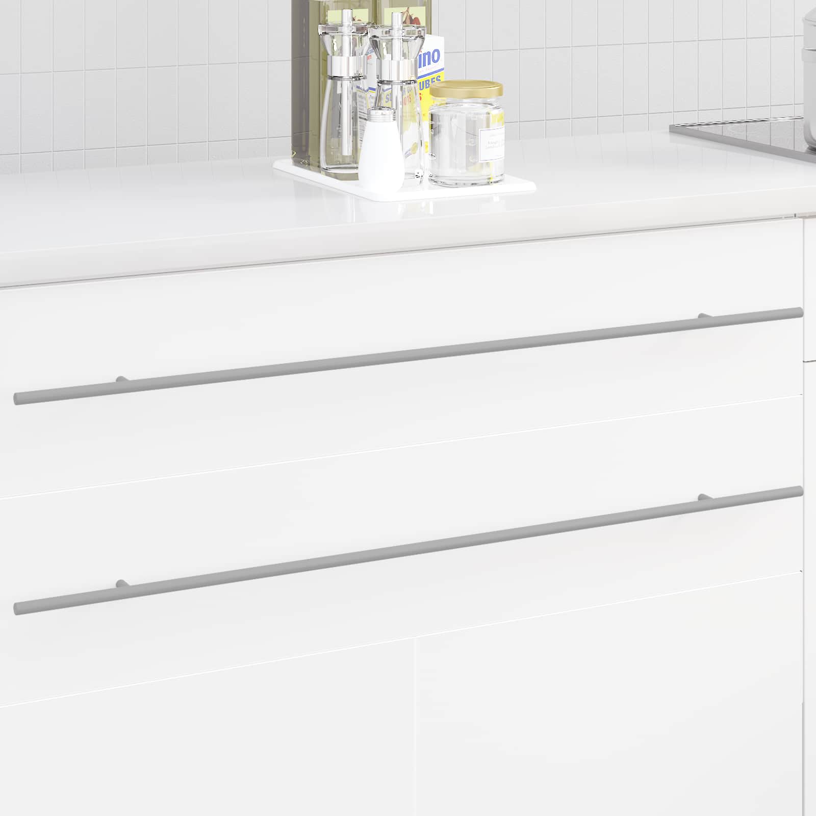 Schrankgriff 12 Pcs Silber 900 Mm Edelstahl