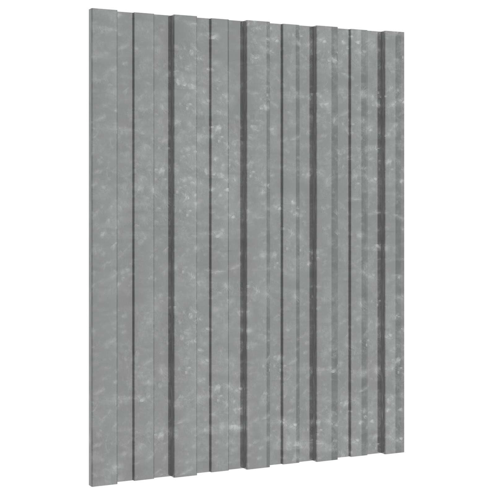 Dachpaneel 36 Pcs Silber 60 X 45 Cm Verzinkter Stahl