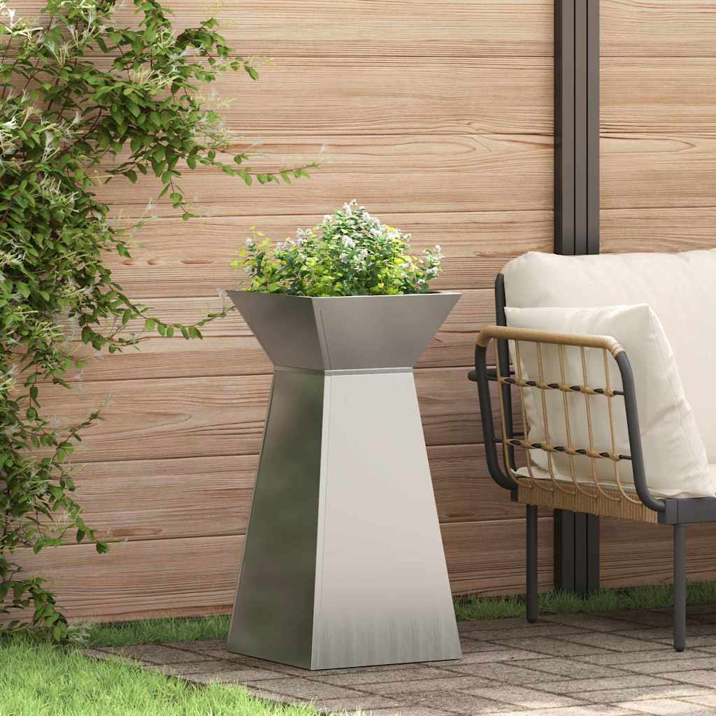 Säulen Pflanzer 2 Pcs Silber 35 X 35 X 73 Cm