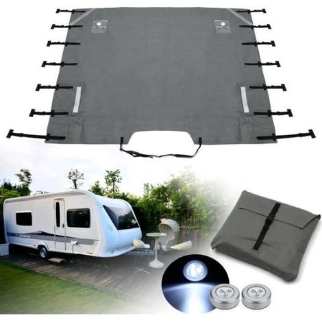Universelle Wohnwagen-frontabdeckung Mit Led-beleuchtung / Schutzschnallen / Tasche
