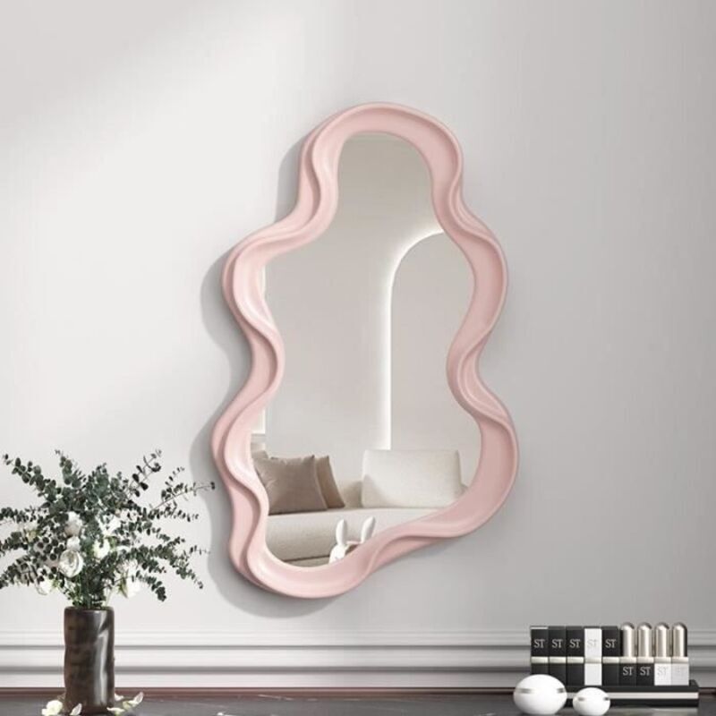 Pink Wave – Hokawaii Wand-schminkspiegel Für Schlafzimmer, Wohnaccessoires, Dekoration