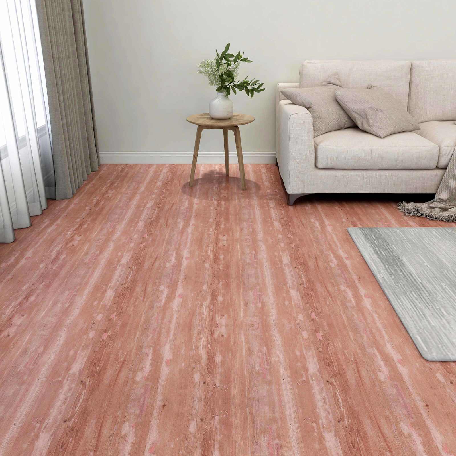 Bodenplatten 55 Pcs Rot 5,11 M² Pvc