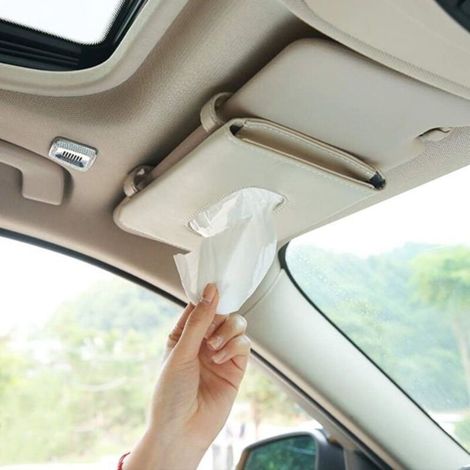 Auto-taschentuchspender, Handtuchhalter Für Die Sonnenblende, Maskenhalter Für Die Sonnenblende