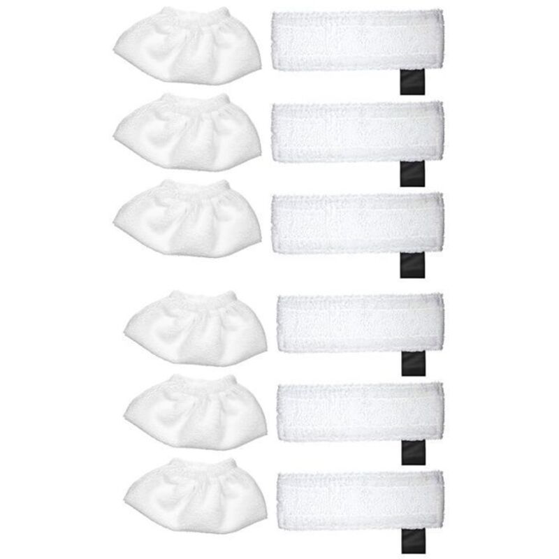 Kärcher Easyfix Reinigungstücher – 6x Reinigungstücher – 6x Schutzhüllen – Kompatibel Mit Sc2, Sc3, Sc4 Und Sc5