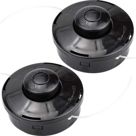 Set Mit 2 Universal-freischneiderköpfen A6481 Nylon-trimmerspule Freischneider-schneidkopf M10 X 1,25 Für
