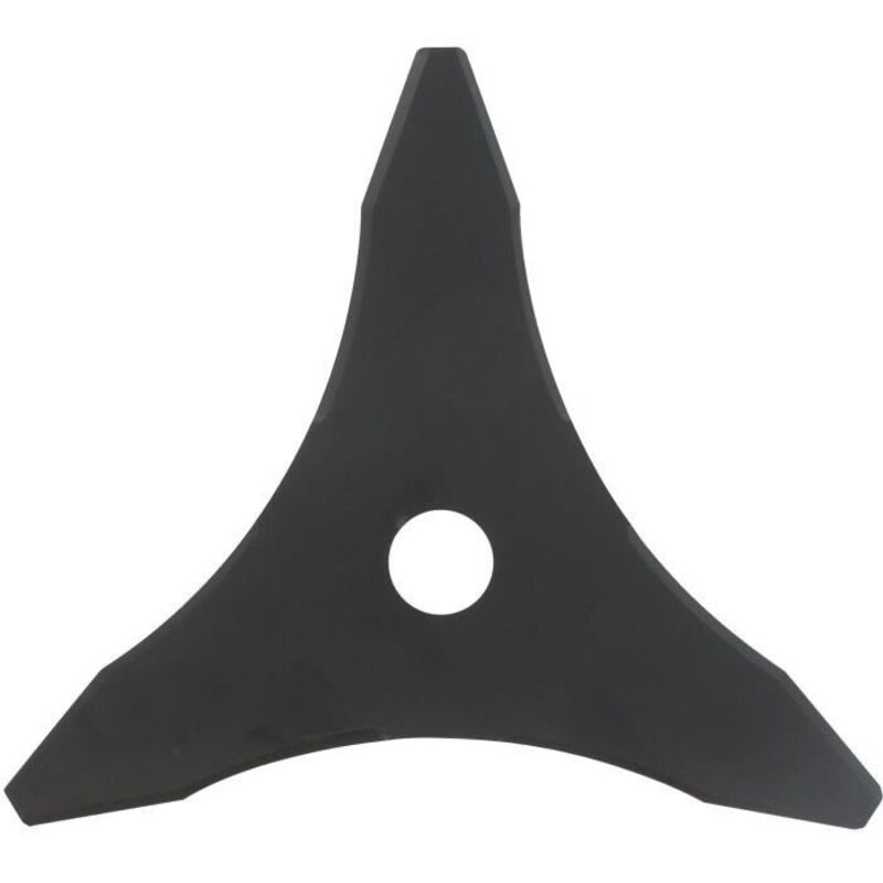(schwarz) Practical Garden Profi-3-zahn-messer – Geeignet Für Freischneider – 255 Mm Schnittlänge – 25,4 Mm Bohrung – 3 Mm Dicke