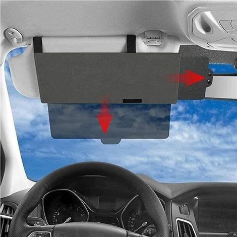Sonnenblendenverlängerung Fürs Auto – Verstellbar – Uv-schutz – Blendschutz – Pu-leder