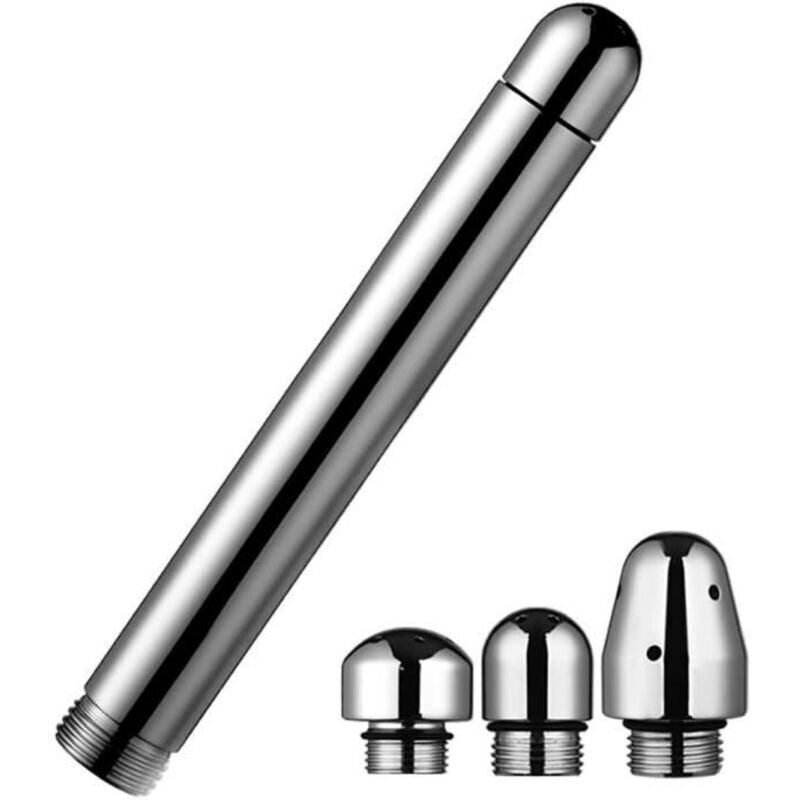 Duschdüse – Nicht Spezifiziert – Anal- Und Vaginaldusche – 3 Aluminiumaufsätze – Ergonomisch – 1/2"-gewinde