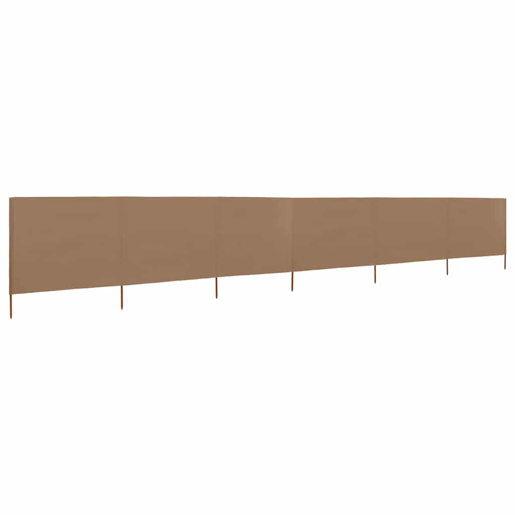 6-teiliges Windschutzgewebe 800 X 80 Cm Taupe