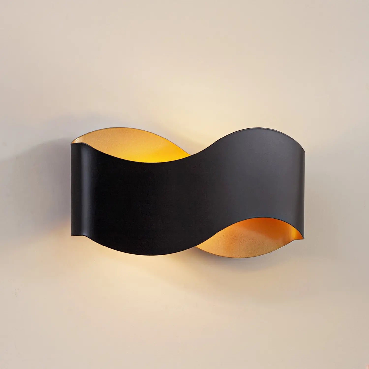 [neuwertig] B-ware Lindby Wandleuchte Wandlampe Dailin Schwarz Gold 30 Cm Metall Dimmbar G9 Led459
