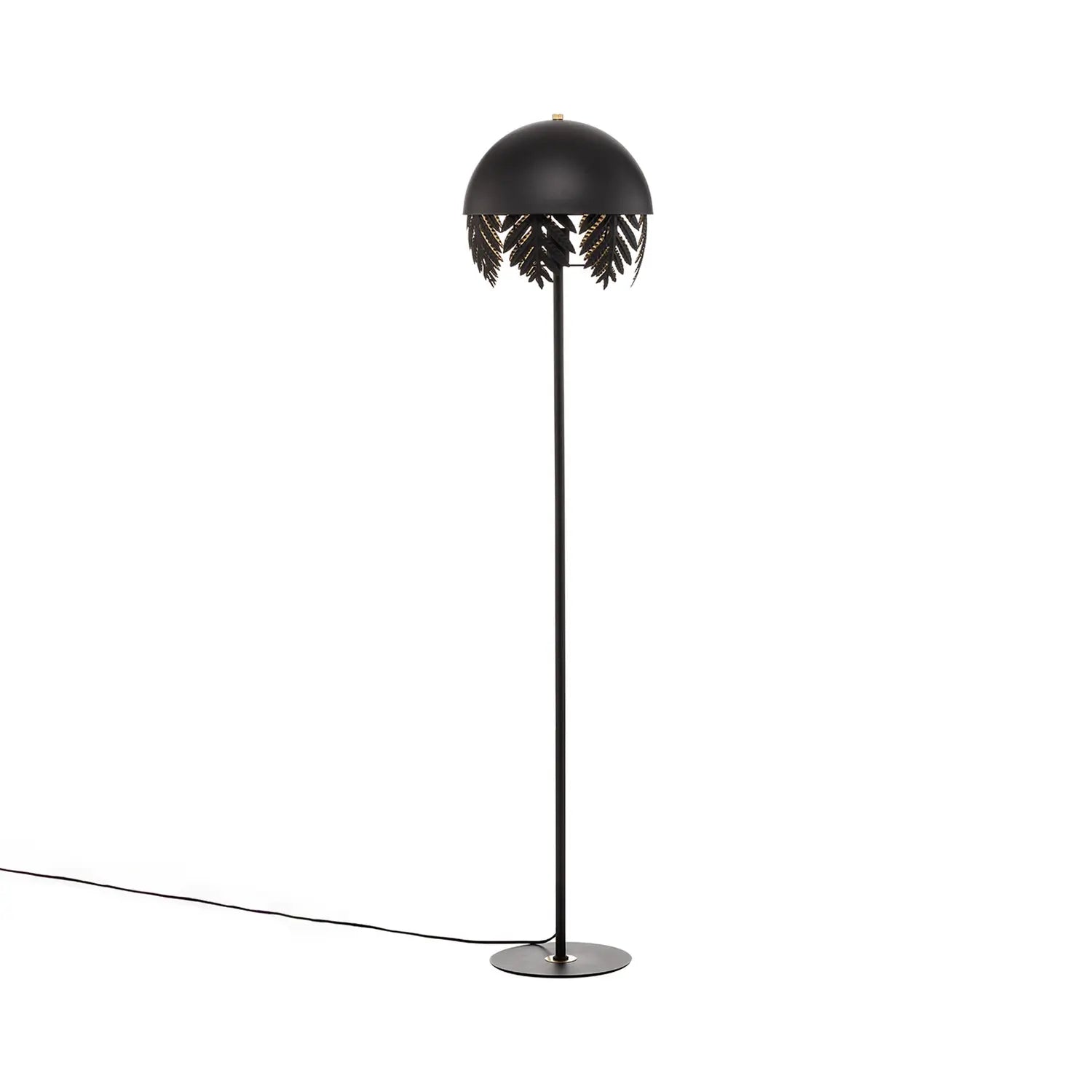 [gebraucht] B-ware Lucande Stehlampe Stehleuchte Schwarz Gold Eisen Schalter 160 Cm E27 Led Leuchte