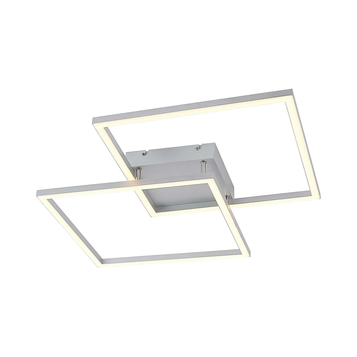 [neuwertig] B-ware Lucande Muir Led Deckenlampe Deckenlampe Lampe Leuchte 32 Watt Warmweiß Silber