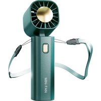 Kleiner, Tragbarer, Faltbarer Ventilator Zum Umhängen, Ideal Für Schüler, Schlafzimmer, Sport Und Outdoor-aktivitäten. Usb-aufladbar.