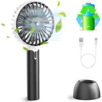 Tragbarer Usb-ventilator, Kleiner Tragbarer Elektrischer Ventilator Mit 3 Geschwindigkeitsstufen, Mini-ventilator, Kleine Usb-taschenlampe (sommerventilator)